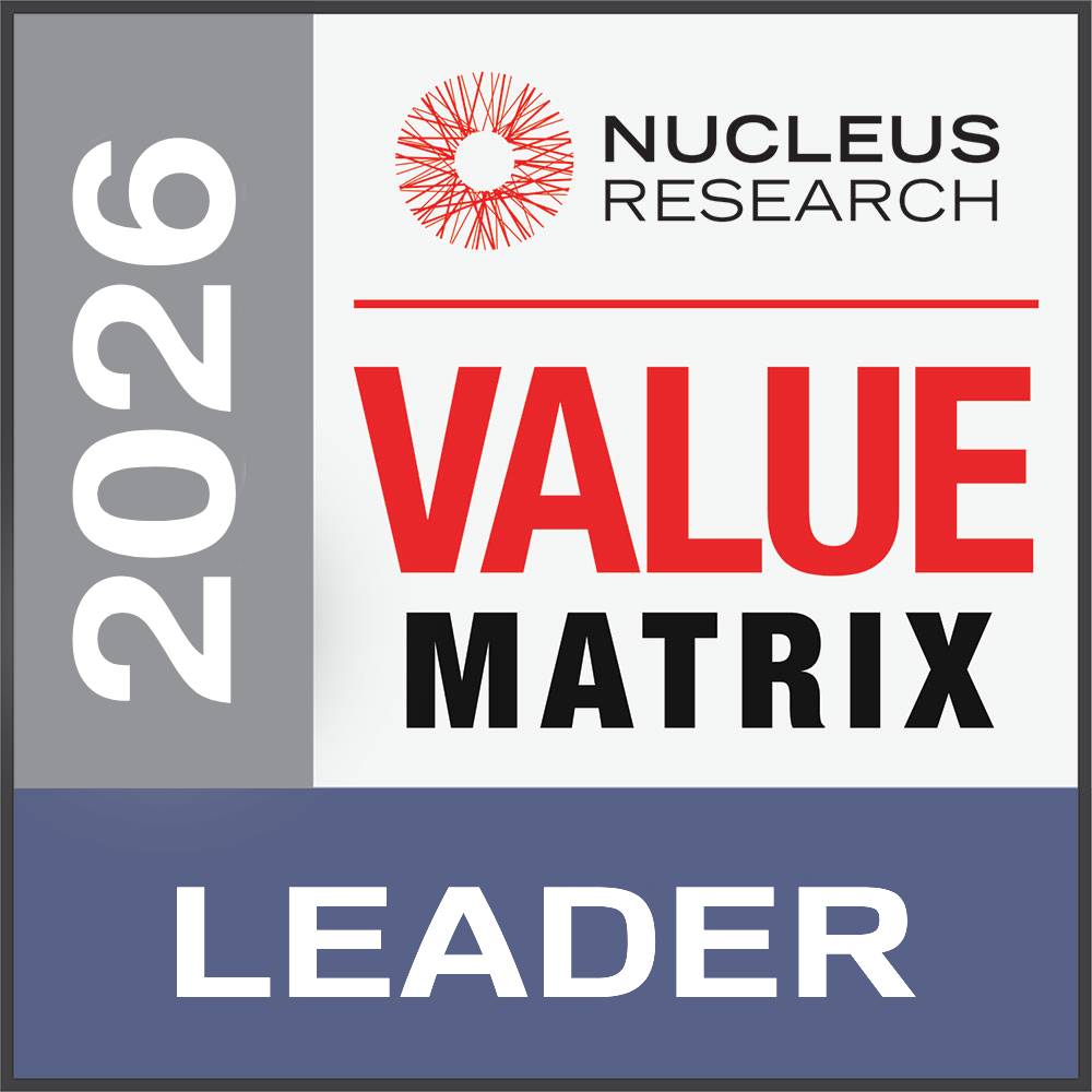 2026 Nucleus Research Value Matrix Leader Badge