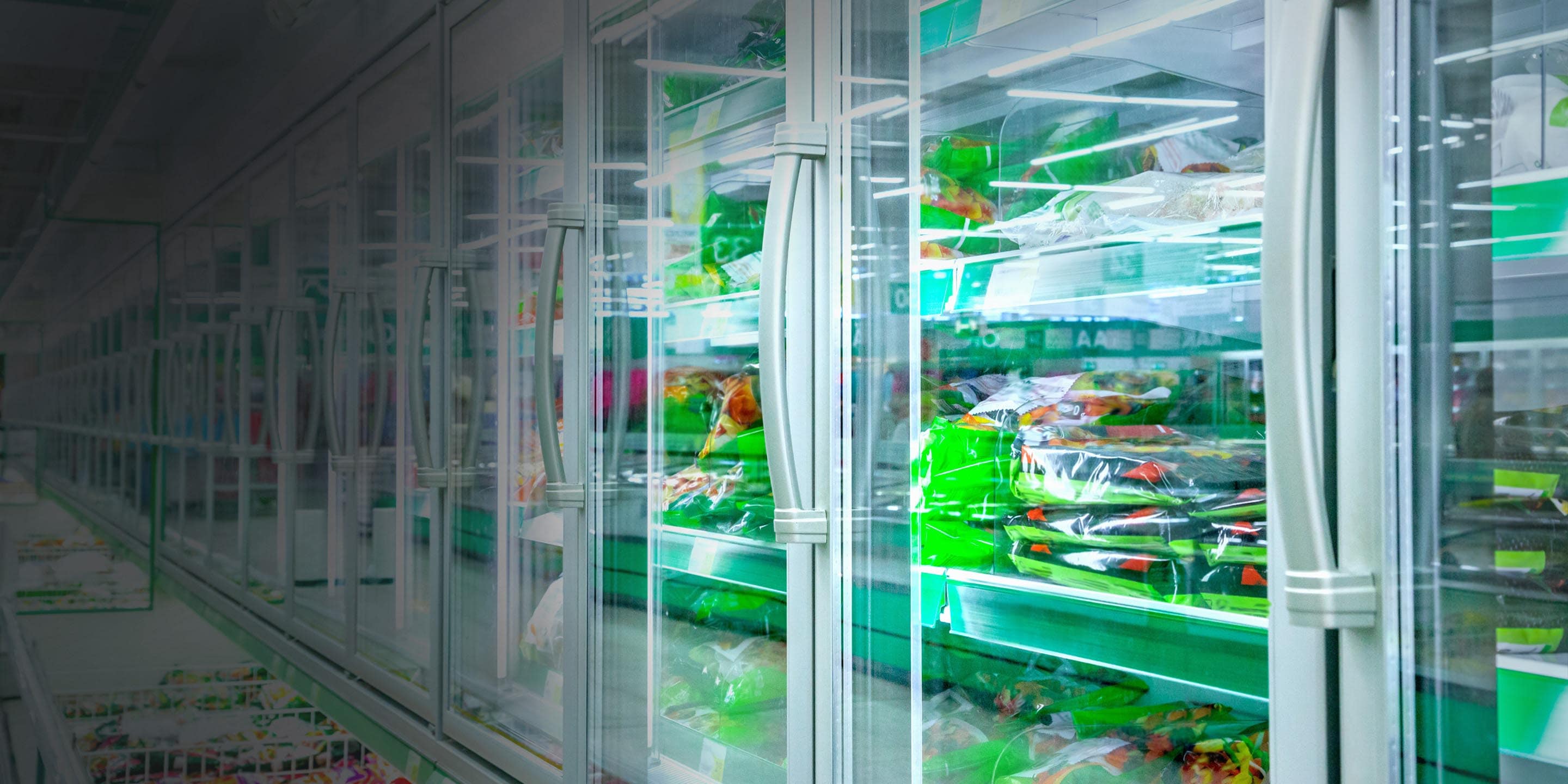 Refrigerator in the supermarket