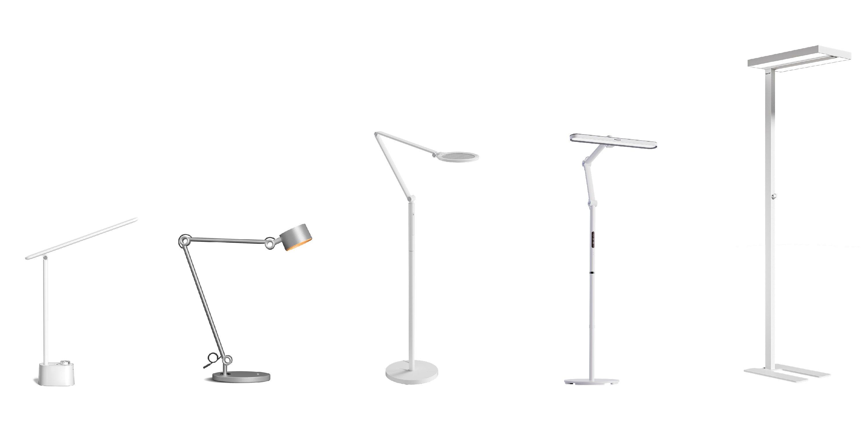 LED floor and Desk Lamps