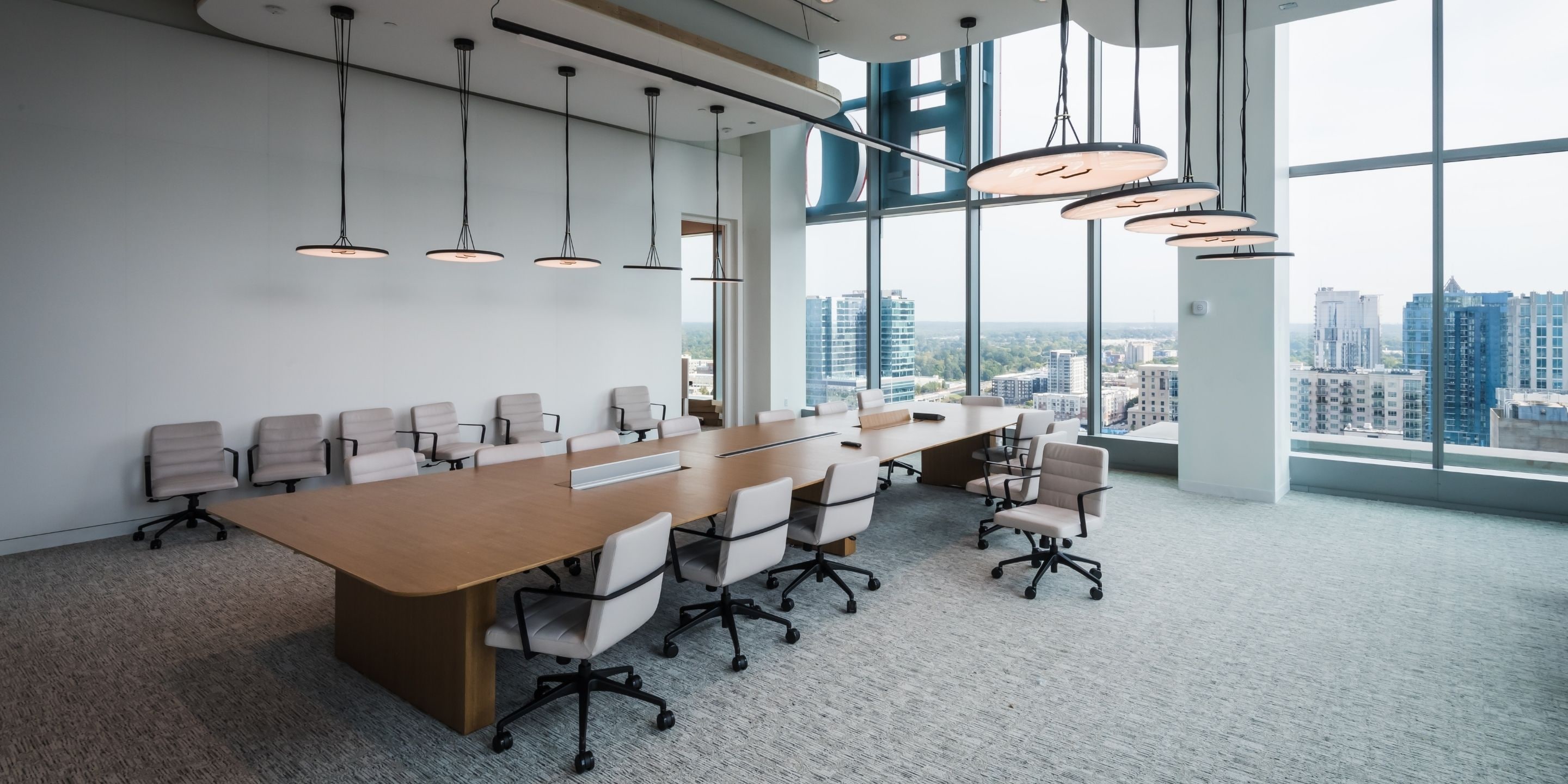 A conference room at the Honeywell headquarters.